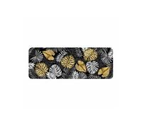 Douceur d'intérieur, Tapis Rectangle (45 x 120 cm) Blue Bay Noir, Mousse Imprimée