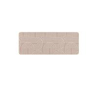 Douceur d'Intérieur – Tapis déco imprimé Modul 45 x 120 cm Naturel & Blanc