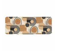 Tapis Déco Imprimé "Rondipop" 45x120cm Noir