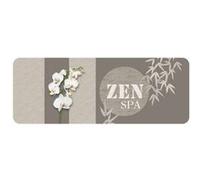 Tapis Déco Imprimé "Spazen" 45x120cm Taupe Marron G