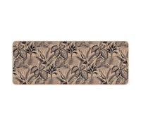 Douceur d'Intérieur Tapis rectangle Stylis 45 x 120 cm Tissé imprimé Noir