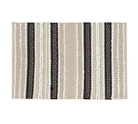 Douceur d'Intérieur Tapis Mirage – style ethnique à rayures 60x90 Naturel G