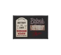 Douceur d'Intérieur – Tapis déco rectangle Bistrot des Amis 40 x 60 cm Imprimé Gris