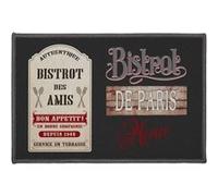 tapis deco rectangle 40 x 60 cm imprime bistrot des amis Douceur d'Intérieur Imprimé G