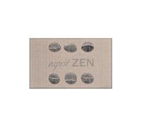 Douceur d'Intérieur Tapis déco imprimé Esprit Zen – Rectangle 50 x 80 cm – Polyamide/Latex – Gris G