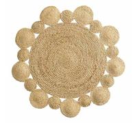 Douceur d'Intérieur Tapis rond Cordou en jute 90 cm Naturel