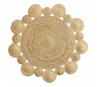 Douceur d'Intérieur Tapis rond Cordou en jute 90 cm Naturel