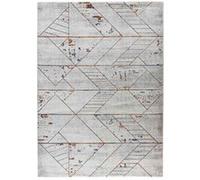 Tapis Déco Tissé Abstrait Lorin II Gris 120 x 170 cm