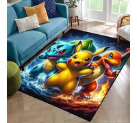 Tapis décoratif 3D Charizard, dessin animé japonais Pokémon, pour chambre à coucher, salon, canapé, décoration de la maison, grand tapis décoratif pour enfants Style M