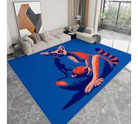 Tapis Décoratif 3D Illustration D'Un Lémurien Train Méditer Bleu, Doux et Confortable Poils Courts Lavable et Antidérapant Tapis Pour Salon Chambre Couloir Salle de Jeux et Animaux, 160 x 230 cm