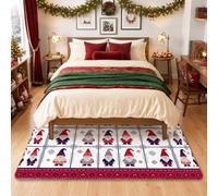 Tapis décoratif à motif de nain de Noël 1,2 x 1,8 m