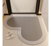 Tapis Décoratif antidéparant | Tapis de Sol Décoratif et Doux en Terre de diatomée | Séchage Rapide | Anti Odeur | Fort Pouvoir Absorbant |(B,50x50cm)