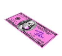 Tapis décoratif Cash - Tapis doux antidérapant pour sol de douche, tapis avec impression de billets de cent dollars, tissu absorbant pour l'accent domestique, housse décorative lavable