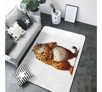 Tapis décoratif doux lavable pour salon, chambre à coucher, salon, motif guépard avec attitude, 12,7 x 17,3 cm, pour chambre à coucher, salon - 203,2 x 147,3 cm