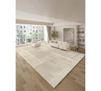 Tapis décoratif doux pour salon et chambre à coucher - Blanc crème - 200 x 250 cm