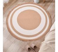 Tapis décoratif en corde de coton de qualité supérieure - Décoration d'intérieur douce et élégante pour salon, chambre à coucher, bureau - Disponible en 46/31/40/47 pouces (C 80 cm)