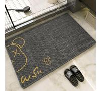 Tapis Décoratif Mignon, Tapis Salle de Bain Antiderapant Doux, Absorbant l'eau, Cuisine, Séchage Rapide Lavable，Tapis d'alimentation(D,50x80cm)
