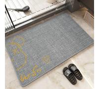 Tapis Décoratif Mignon, Tapis Salle de Bain Antiderapant Doux, Absorbant l'eau, Cuisine, Séchage Rapide Lavable，Tapis d'alimentation(C,50x80cm)