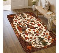 Tapis décoratif motif faisan d'automne 0,9 x 1,5 m