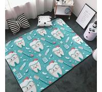Tapis décoratif pour salon - Tapis antidérapant lavable de 0,9 x 12,2 cm - Moquette d'intérieur douce à imprimé dentifrice mignon pour chambre à coucher, salon, salle à manger, chambre, 152,4 x 99,1