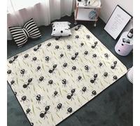 Tapis décoratif pour salon - Tapis antidérapant lavable - Moquette d'intérieur douce à imprimé fourmi pour chambre à coucher, salon, salle à manger, chambre, 152,4 x 99,1 cm