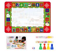 Tapis D'Écriture Et De Dessin Pour Enfants, Ensemble De Jouets De Gribouillage, Tableau De Peinture À L'Eau, Stylo Magique, Cadeau De Noël, Compte À Rebours