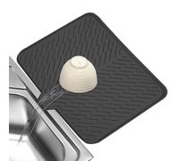Tapis d'égouttage en silicone - Tapis d'évier - Égouttoir à vaisselle anti-déversement - Séchage rapide - Accessoires de vaisselle hygiéniques - Ustensiles de cuisine - Tasse à disque