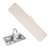 Tapis d'égouttement en silicone - Tapis d'égouttement avec lèvre de drainage intégrée pour le comptoir de cuisine - Tapis de robinet antidérapant - Tapis de four électrique - Protection