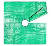 Tapis d'élagage de jardin pour collecte de feuilles, bâche de paysage en polyéthylène robuste pour la coupe d'arbustes, les feuilles mortes et les débris (2 x 2 m/60 cm)