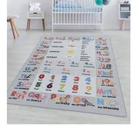 Tapis d'Enfant Chambre - Titan - Les Saisons - Gris - 160 x 230 cm - 100% Polypropylène - SIMPEX