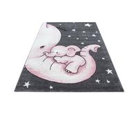 Tapis d'enfant KIDS 0560, Rose, Dimensions du tapis : 200 x 290 cm