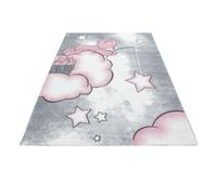 Tapis d'enfant KIDS 0580, Rose, Dimensions du tapis : 200 x 290 cm