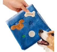 Tapis d'enrichissement pour chien - Distributeur de friandises pour animaux de compagnie pliable, jeu cérébral de stimulation mentale | Nez en polaire lavable Tapis d'activités d'activités de travail