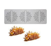 tapis dentelle en forme de Rouleaux de maïs pour fondant, moule en silicone creux 3D pour chocolat, bonbons, dentelle pour pâtisserie, sucre, dessert, cupcake, Cuisine moléculaire