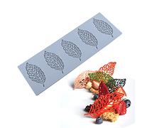 tapis dentelle Moule en silicone en forme de feuille, pour gâteaux, bonbons, sucettes, outils de décoration de pâtisserie, utilisé pour façonner la pâte à sucre fondue, le chocolat, le fondant