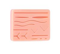 Tapis d'entraînement à suture 3 couches en silicone avec 14 plaies prédécoupées - Durable et réaliste - Idéal pour la formation des étudiants en médecine, en soins infirmiers et vétérinaires - Cadeau