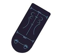 Tapis d'entraînement antidérapant avec marquages de positionnement pour roue abdominale et facile à ranger - Couverture de fitness à domicile pour les gymnases à domicile