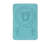 Tapis d'entraînement antidérapant pour yoga, maison, salle de sport, coussin d'absorption des chocs, corde à sauter portable pour sol intérieur, extérieur, saut de ménage, coussin tampon exercice