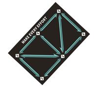 Tapis d'entraînement au football 60 x 90 cm - Contrôle du ballon et entraînement par pas | Tapis de fitness pour | Accessoires de football pour exercices et développement des compétences