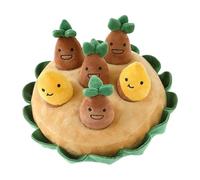 Tapis d'entraînement cérébral pour chien - Jouet interactif couineur de pommes de terre - Jeu de stimulation mentale - Tapis d'enrichissement amusant pour le travail du nez intérieur, activité de jeu