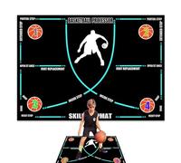 Tapis d'entraînement de basket-ball - 1 unité en caoutchouc antidérapant silencieux | Dribble intérieur pour, joueurs, jeunes professionnels, robustes, nouveaux outils, kit de machine, boîte s