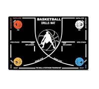 Tapis d'entraînement de basket-ball 120 cm x 80 cm Portable Agility Trainer Floor Pad Basketball Practice Pad Footstep Floor Mat For practice Skills Development Indoor Outdoor Office Club