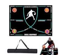 Tapis D'entraînement De Basket Ball, 120x80cm Tapis D'entraînement Gymnastique, TapisDe Dribble Silencieux Et Absorbant Les Chocs Pour Exercices Réguliers, La Vitesse,l'agilité Et La Coordination