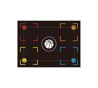 Tapis d'entraînement de basket-ball anti-glisse pour le contrôle du ballon d'intérieur Entraînement Dribbling Drill pour la pratique intérieure Amélioration des compétences de basket-ball
