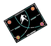 Tapis d'entraînement de basket-ball, matériau confortable, 40 x 60 cm, tapis d'entraînement au dribble, tapis de basket-ball pour, design antidérapant, pour et adultes