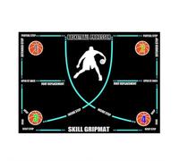 Tapis d'entraînement de basket-ball portable - 126 x 80 cm - En caoutchouc antidérapant - Silencieux - Pour extérieur et intérieur (version B)