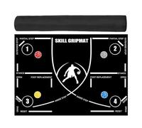 Tapis d'entraînement de basket-ball portable antidérapant avec équipement d'entraînement standard 120 x 86 cm