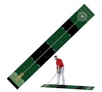 Tapis d'entraînement de Golf rectangulaire pour intérieur, d'entraînement avec Dos antidérapant, correcteur de Swing de Gazon réutilisable, Aide à l'entraînement avec Un Design réaliste, équip