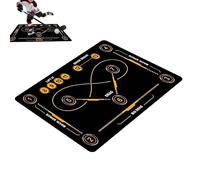 Tapis d'entraînement de hockey - Grande pratique de compétence portable, aide à l'entraînement de contrôle de balle de précision, équipement de développement durable | Amélioration des joueurs