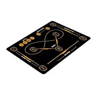 Tapis d'entraînement de hockey sur gazon,Silencieux antidérapant grand format portable - Tapis de Manipulation de Crosse pour le Développement des Compétences,pour Amateurs de Hockey de Âges, Adultes,